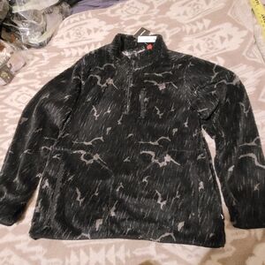 Air Walk Black and Gray Fleece Pullover